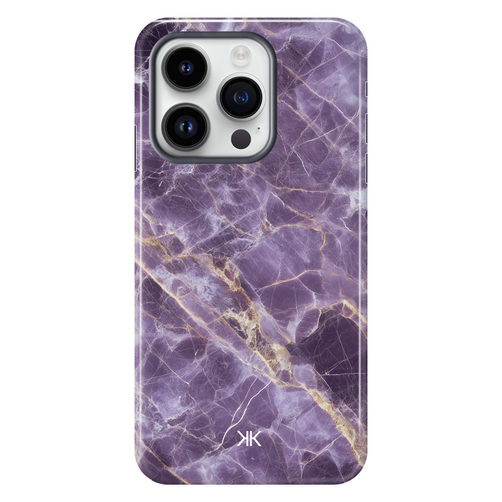 Marble Purple Phone Case - Tough Case - iphone-14-pro