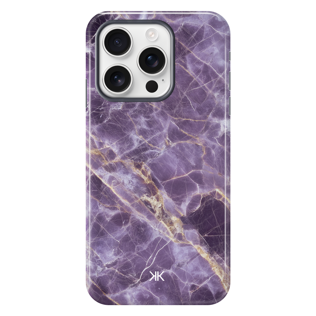 Marble Purple Phone Case - Tough Case - iphone-16-pro
