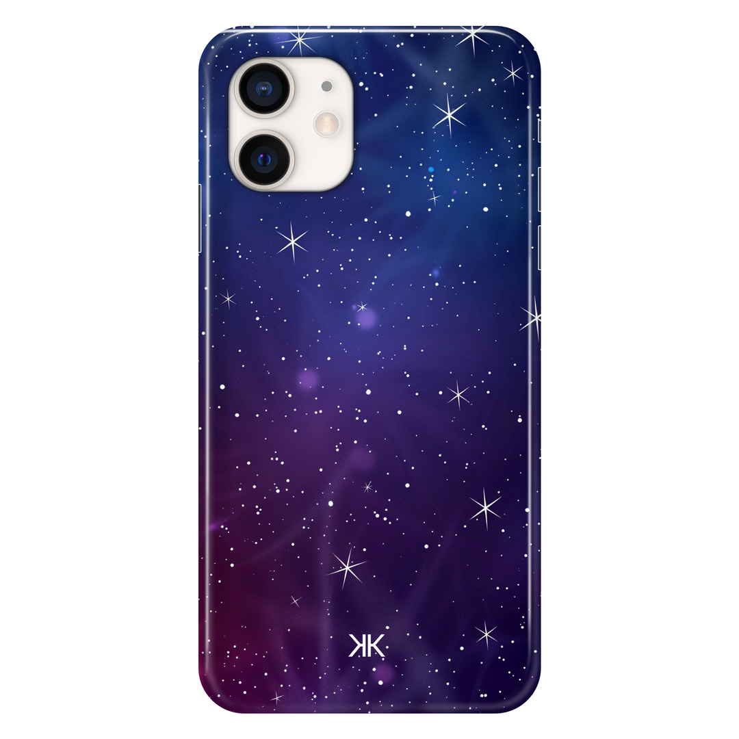 Purple Stars phone case for iPhone 12
