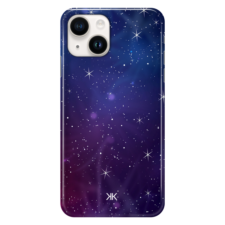 Purple Stars phone case for iPhone 14