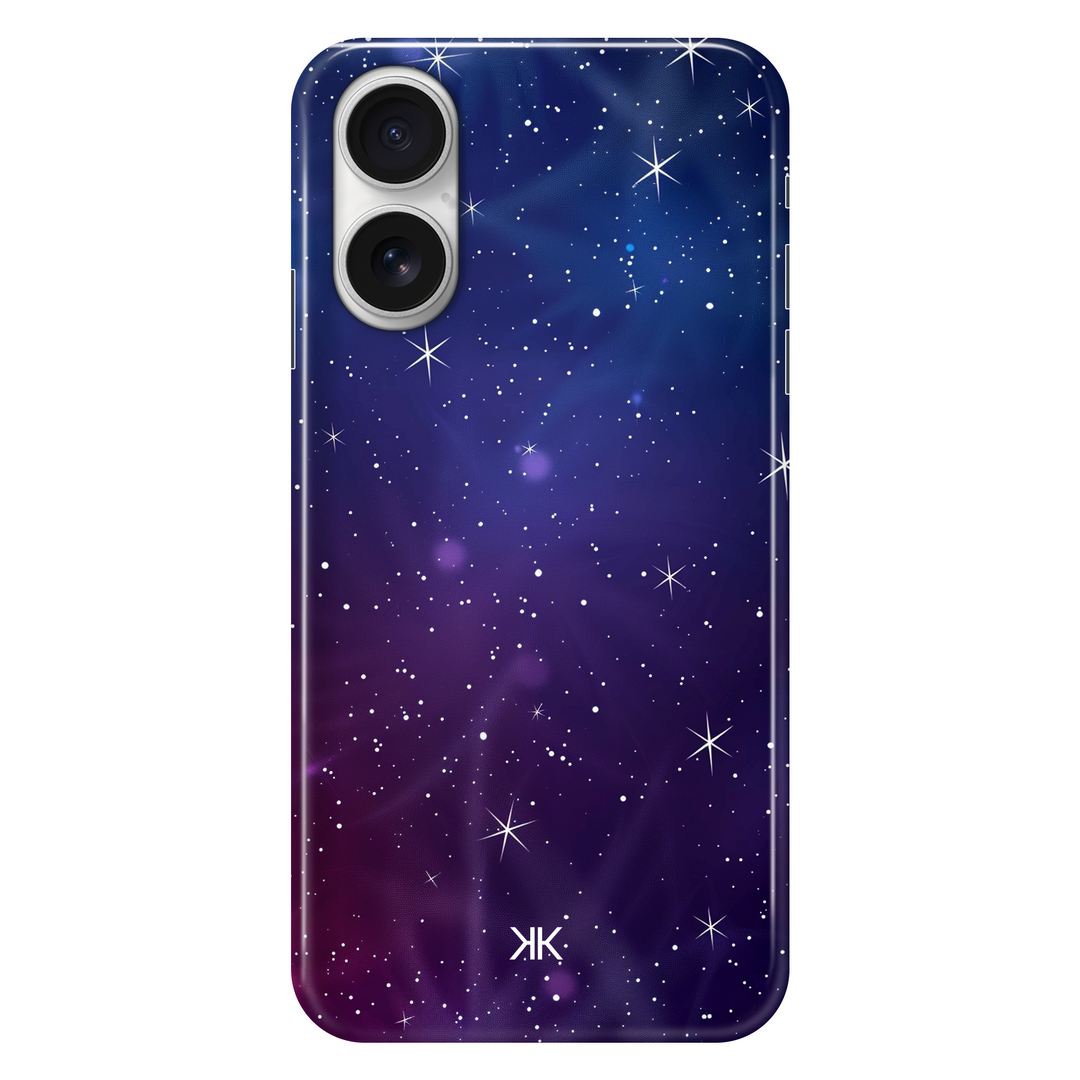 Purple Stars phone case for iPhone 16