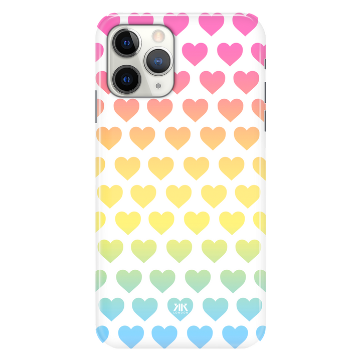 Rainbow Hearts phone case for iPhone 11 Pro