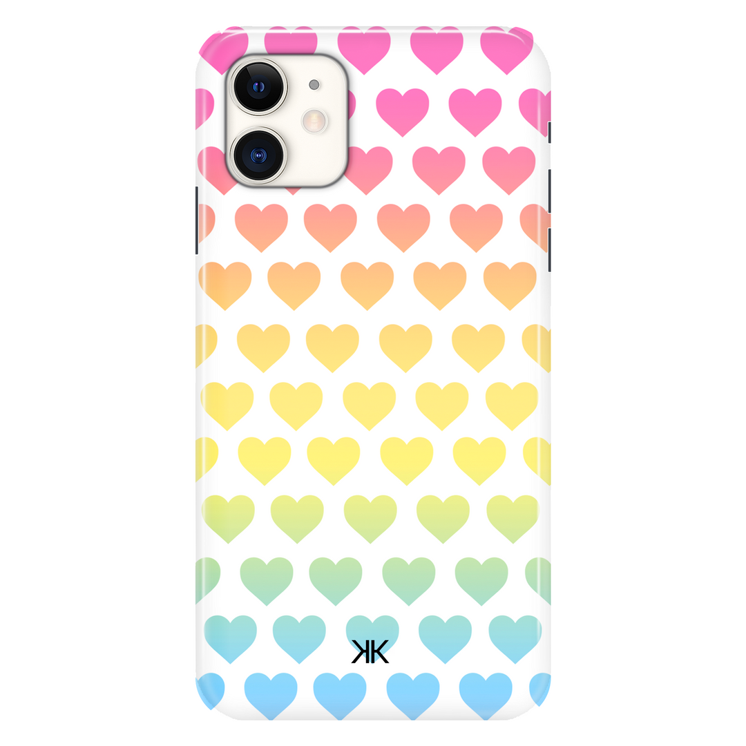 Rainbow Hearts phone case for iPhone 11