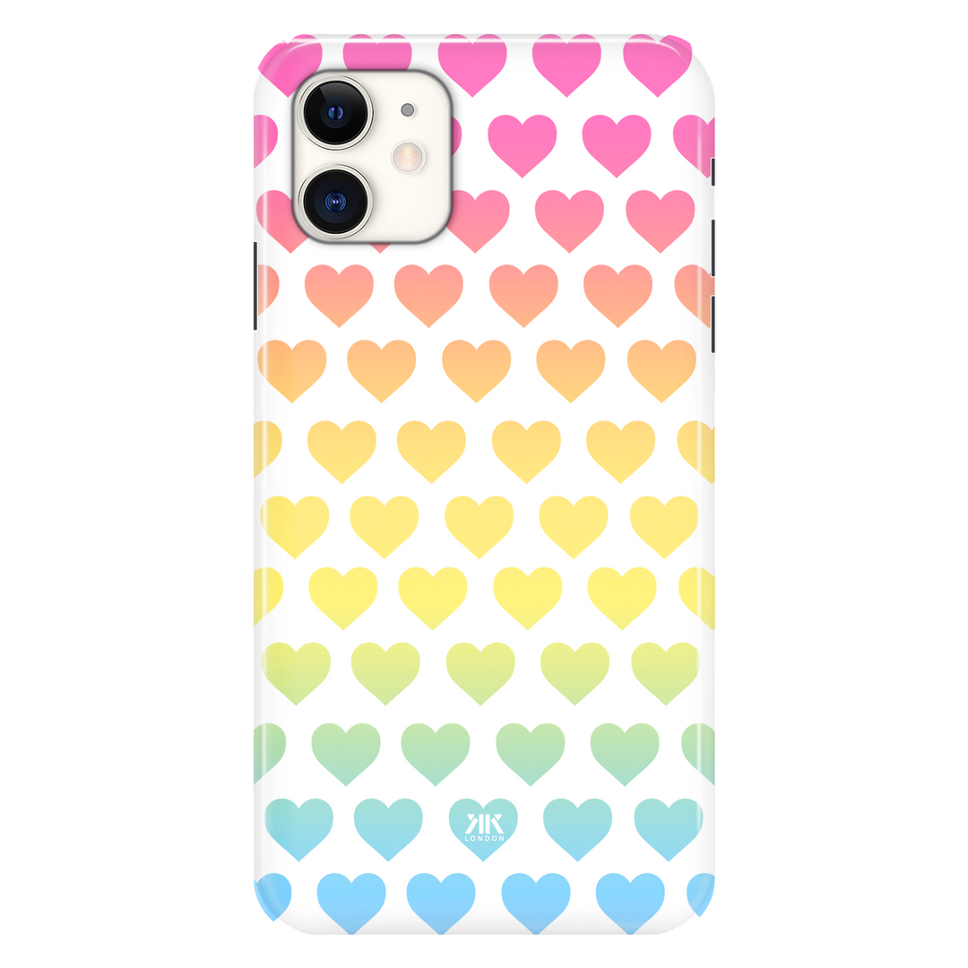 Rainbow Hearts phone case for iPhone 11