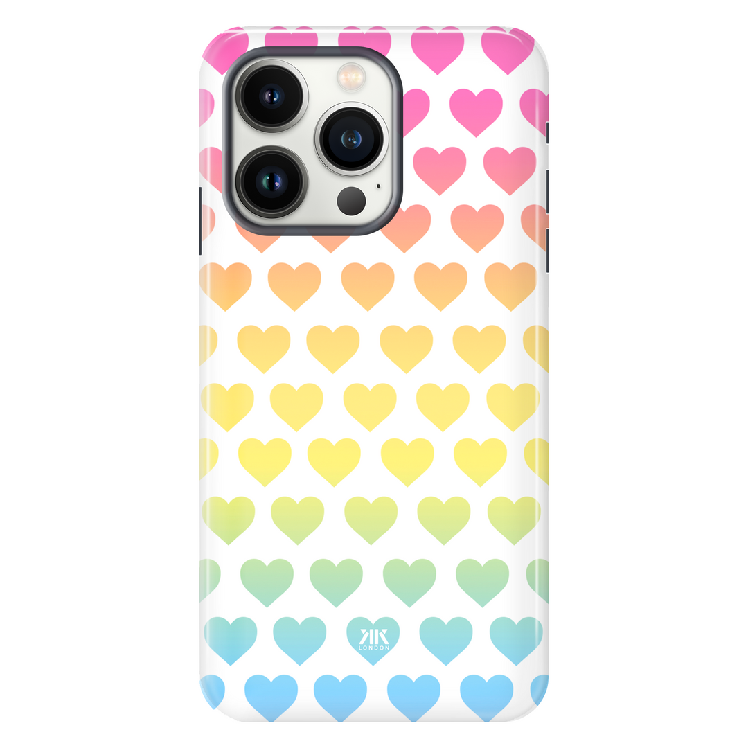 Rainbow Hearts Phone Case - Tough Case - iphone-13-pro