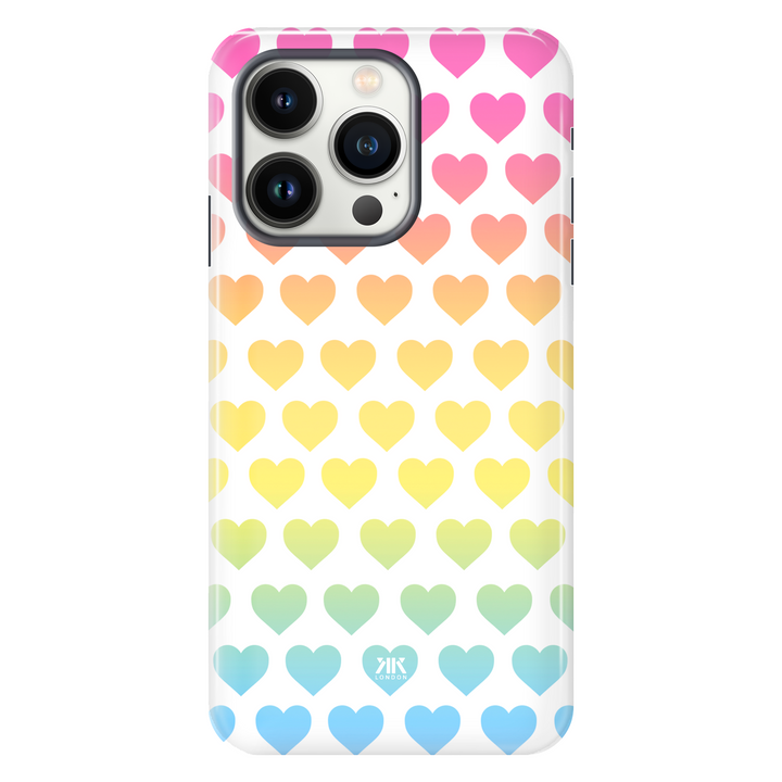 Rainbow Hearts Phone Case - Tough Case - iphone-13-pro
