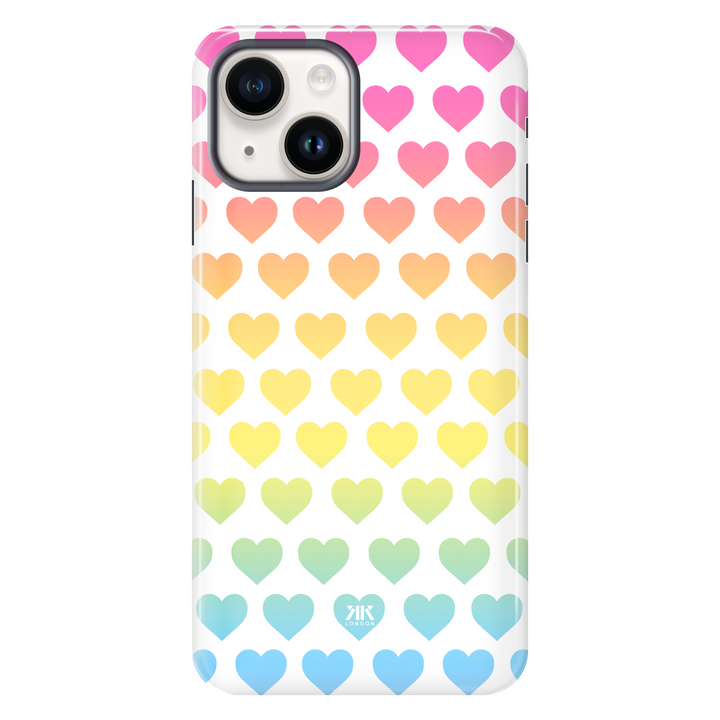 Rainbow Hearts Phone Case - Tough Case - iphone-14