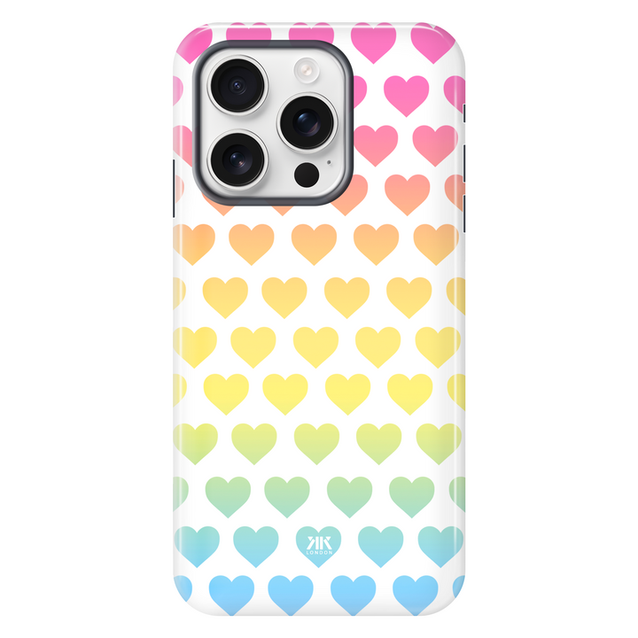 Rainbow Hearts Phone Case - Tough Case - iphone-16-pro