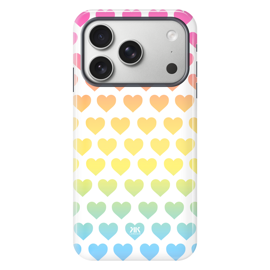 Rainbow Hearts Phone Case - Tough Case - iphone-17-pro