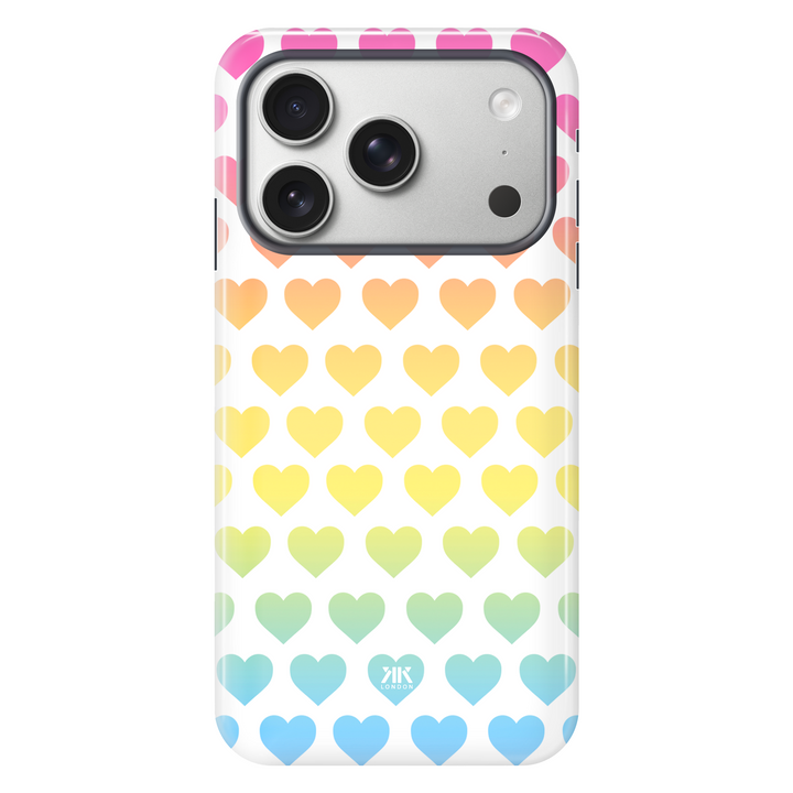 Rainbow Hearts Phone Case - Tough Case - iphone-17-pro