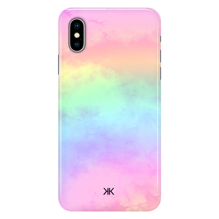 Pastel Tie Dye phone case for iPhone X