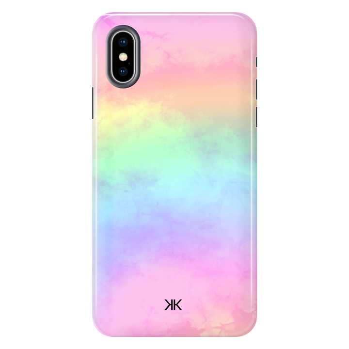 Pastel Tie Dye tough phone case for iPhone X
