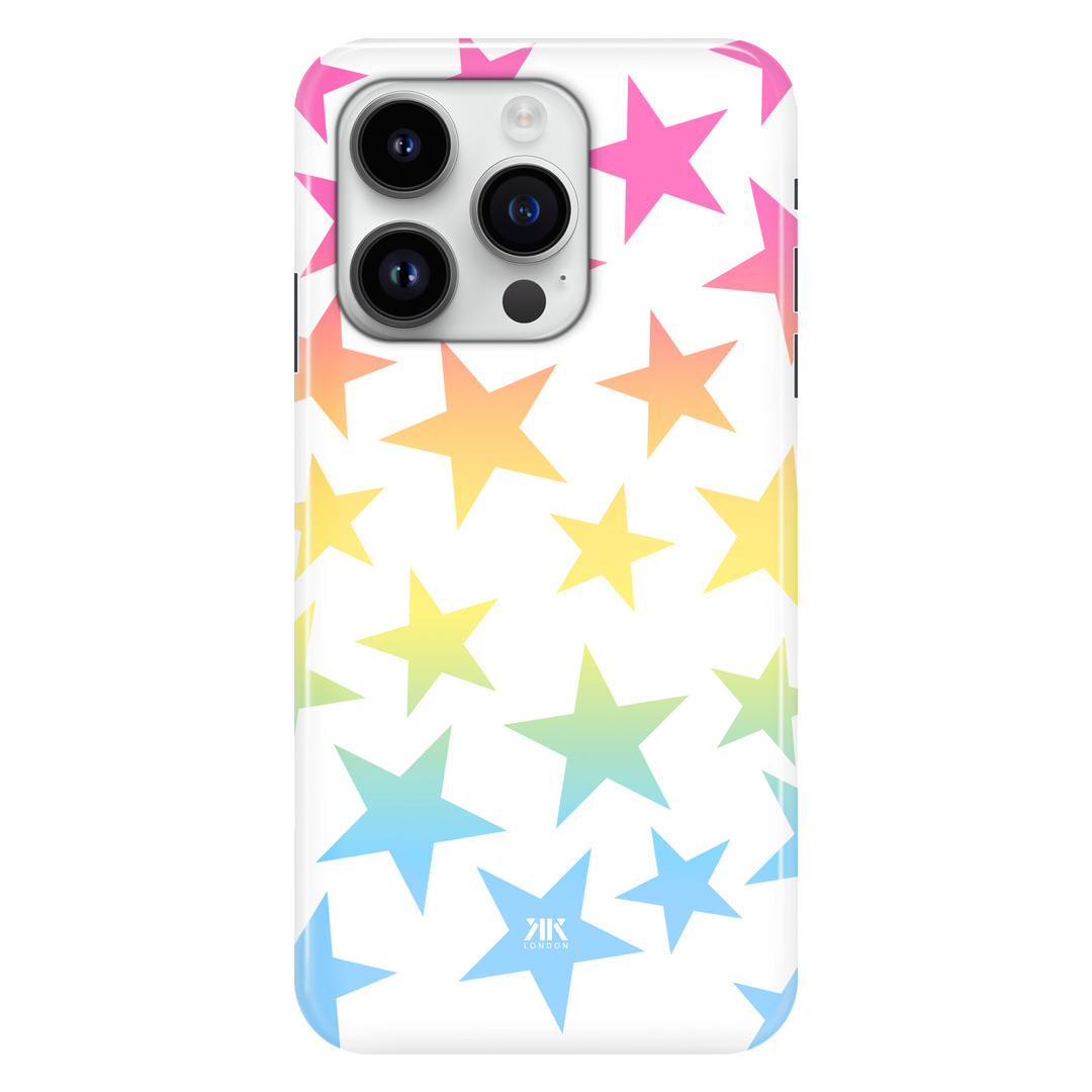 Rainbow Stars phone case for iPhone 14 Pro