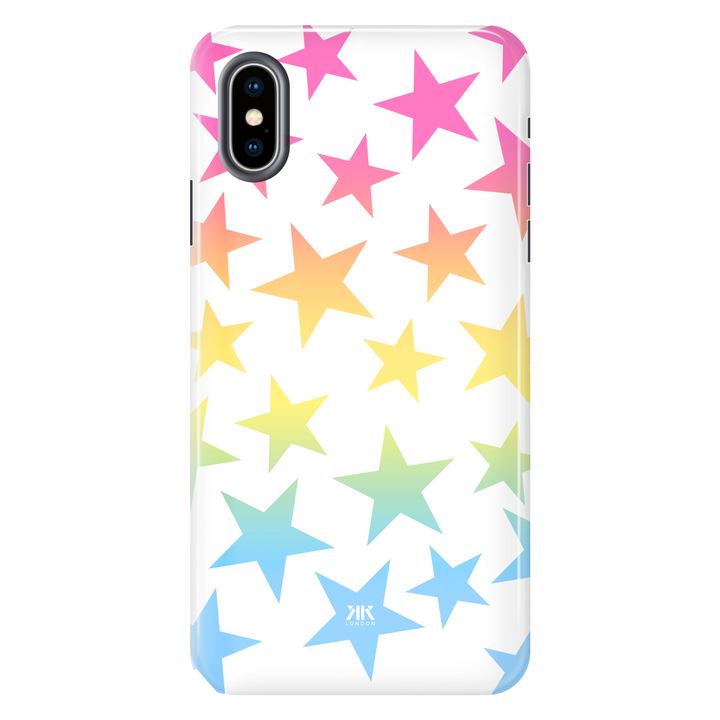 Rainbow Stars tough phone case for iPhone X