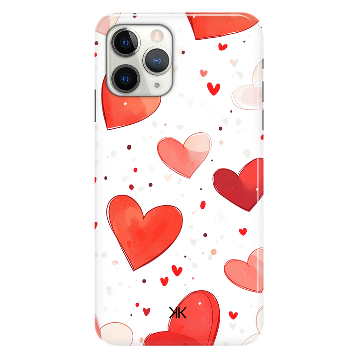 Red Hearts phone case for iPhone 11 Pro