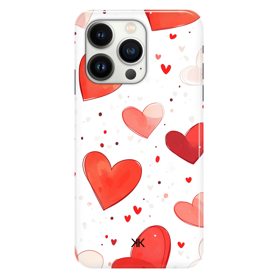 Red Hearts phone case for iPhone 13 Pro