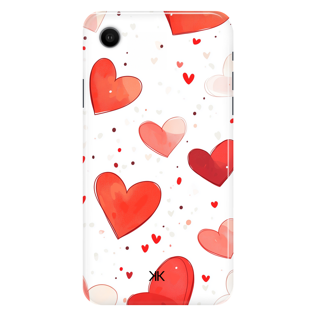 Red Hearts phone case for iPhone XR