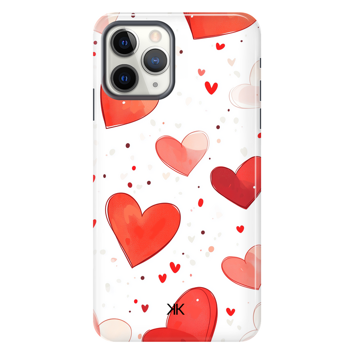 Red Hearts Phone Case - Tough Case - iphone-11-pro