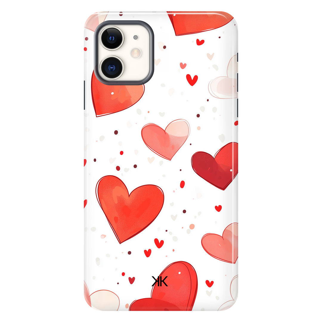 Red Hearts Phone Case - Tough Case - iphone-11