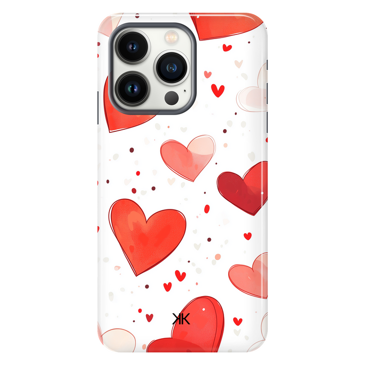 Red Hearts Phone Case - Tough Case - iphone-13-pro