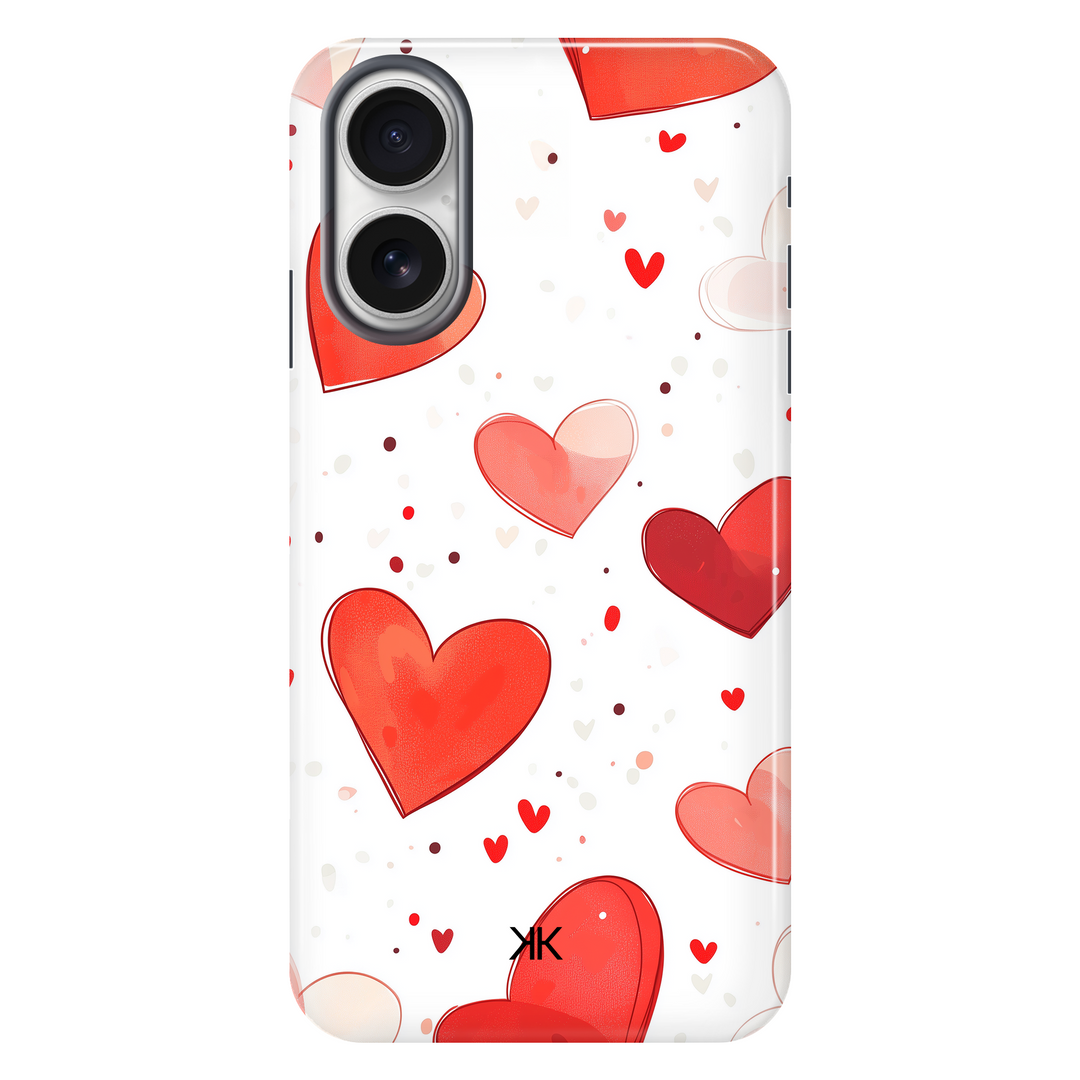 Red Hearts Phone Case - Tough Case - iphone-16