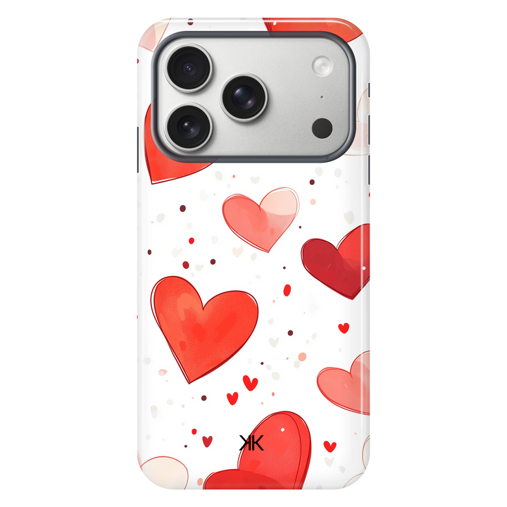 Red Hearts Phone Case - Tough Case - iphone-17-pro