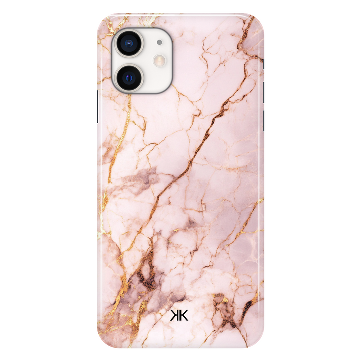 Rose Gold Marble phone case for iPhone 12