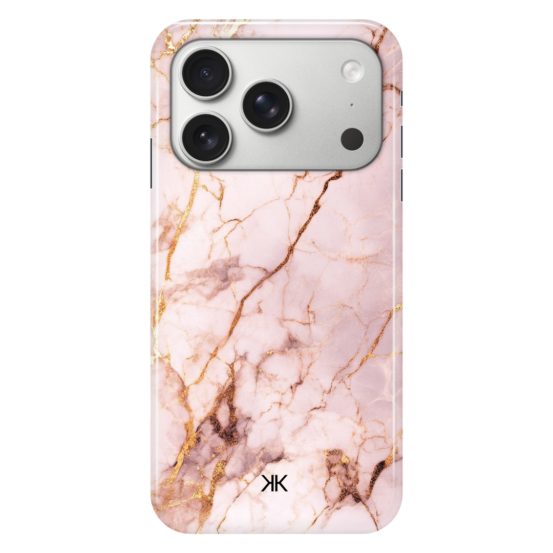 Rose Gold Marble phone case for iPhone 17 Pro