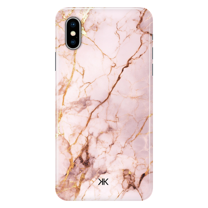 Rose Gold Marble phone case for iPhone X