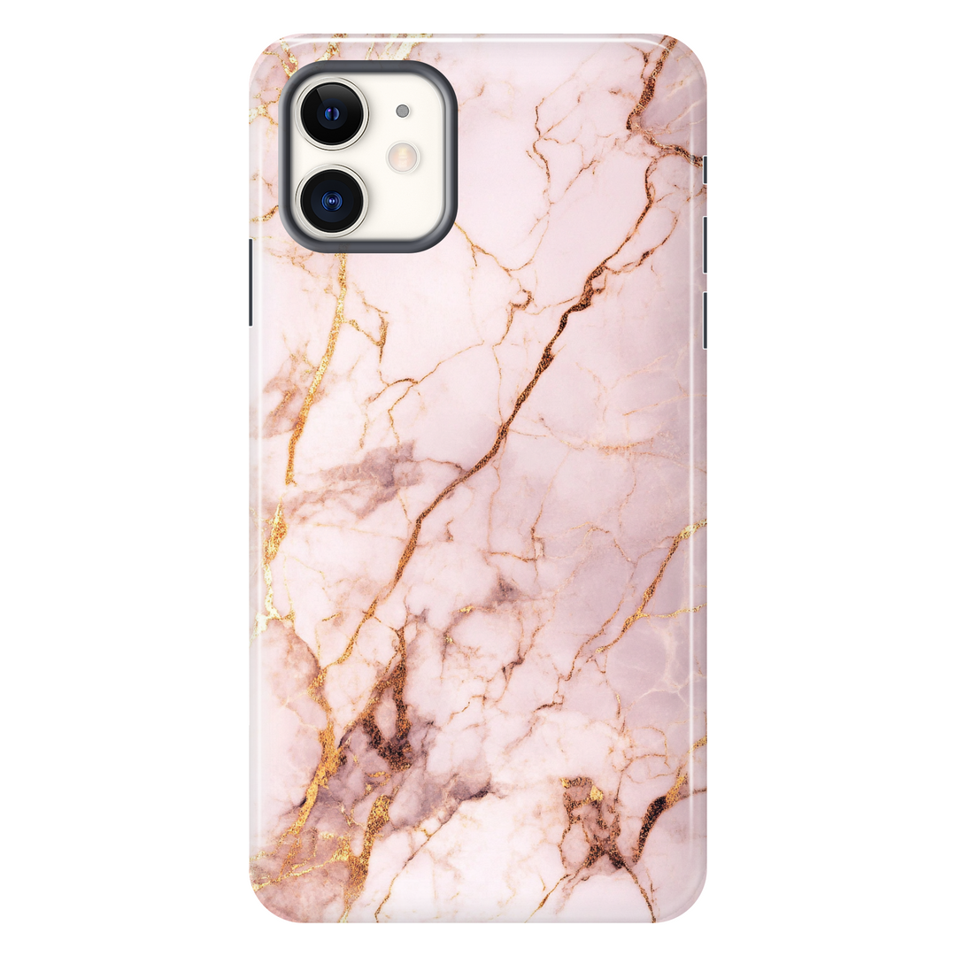Rose Gold Marble tough phone case for iPhone 11