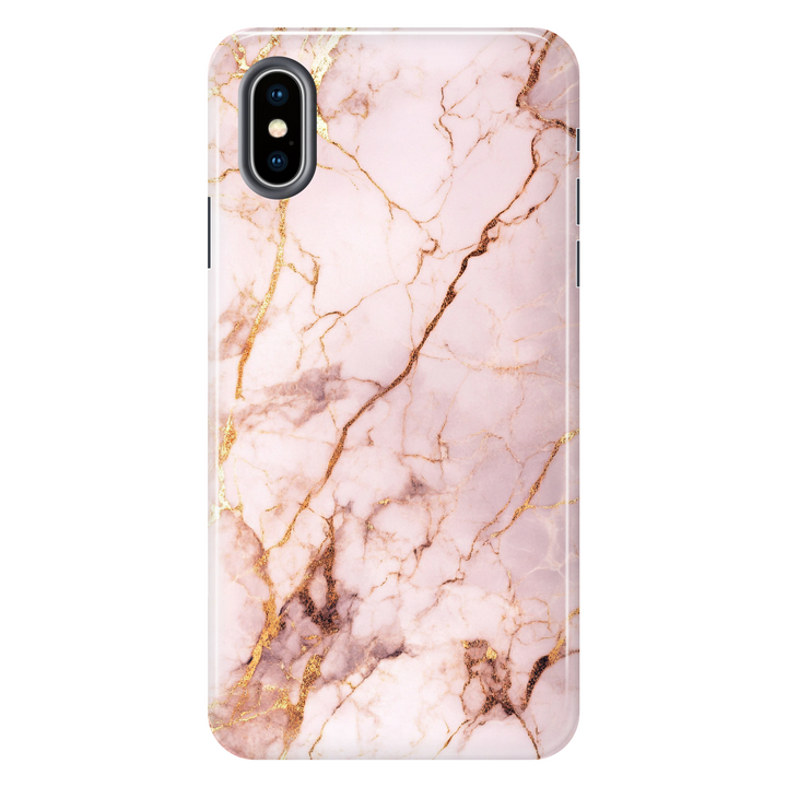 Rose Gold Marble tough phone case for iPhone X