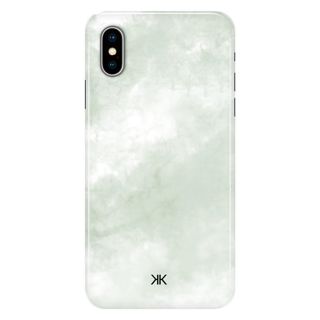 Pastel Sage Tie Dye phone case for iPhone X