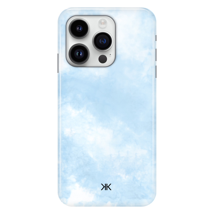 Pastel Blue Tie Dye phone case for iPhone 14 Pro