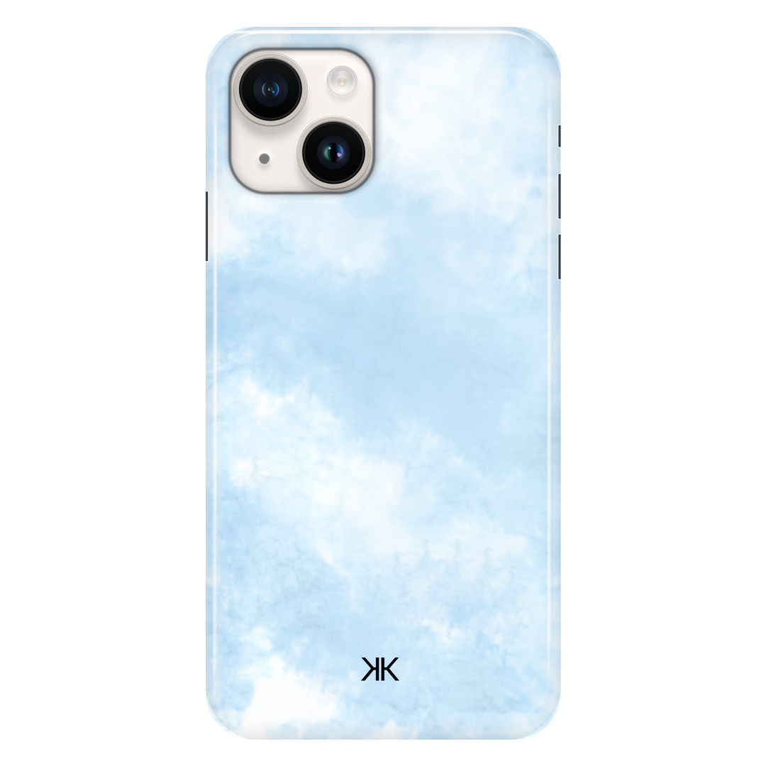 Pastel Blue Tie Dye phone case for iPhone 14