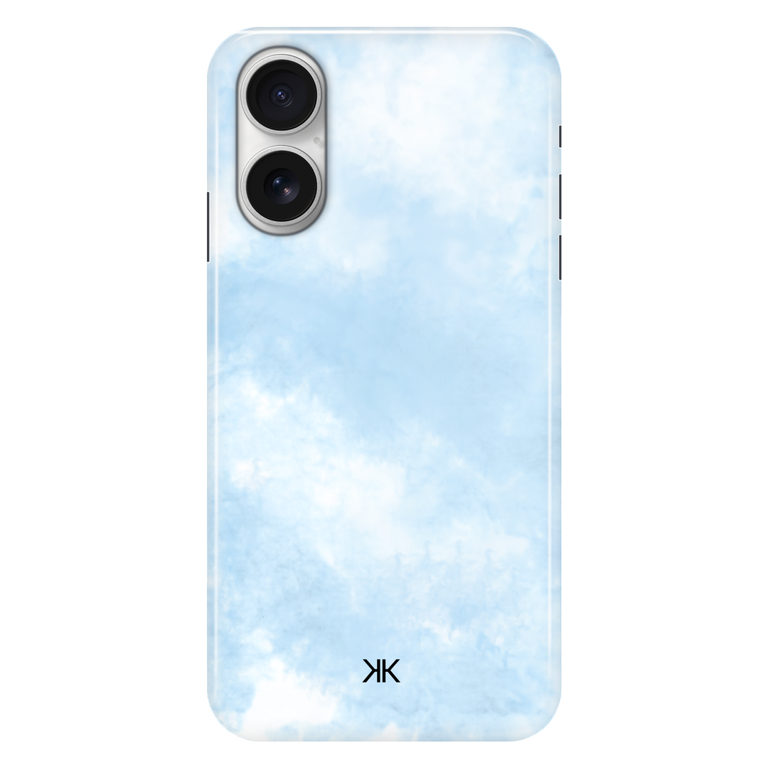 Pastel Blue Tie Dye phone case for iPhone 16