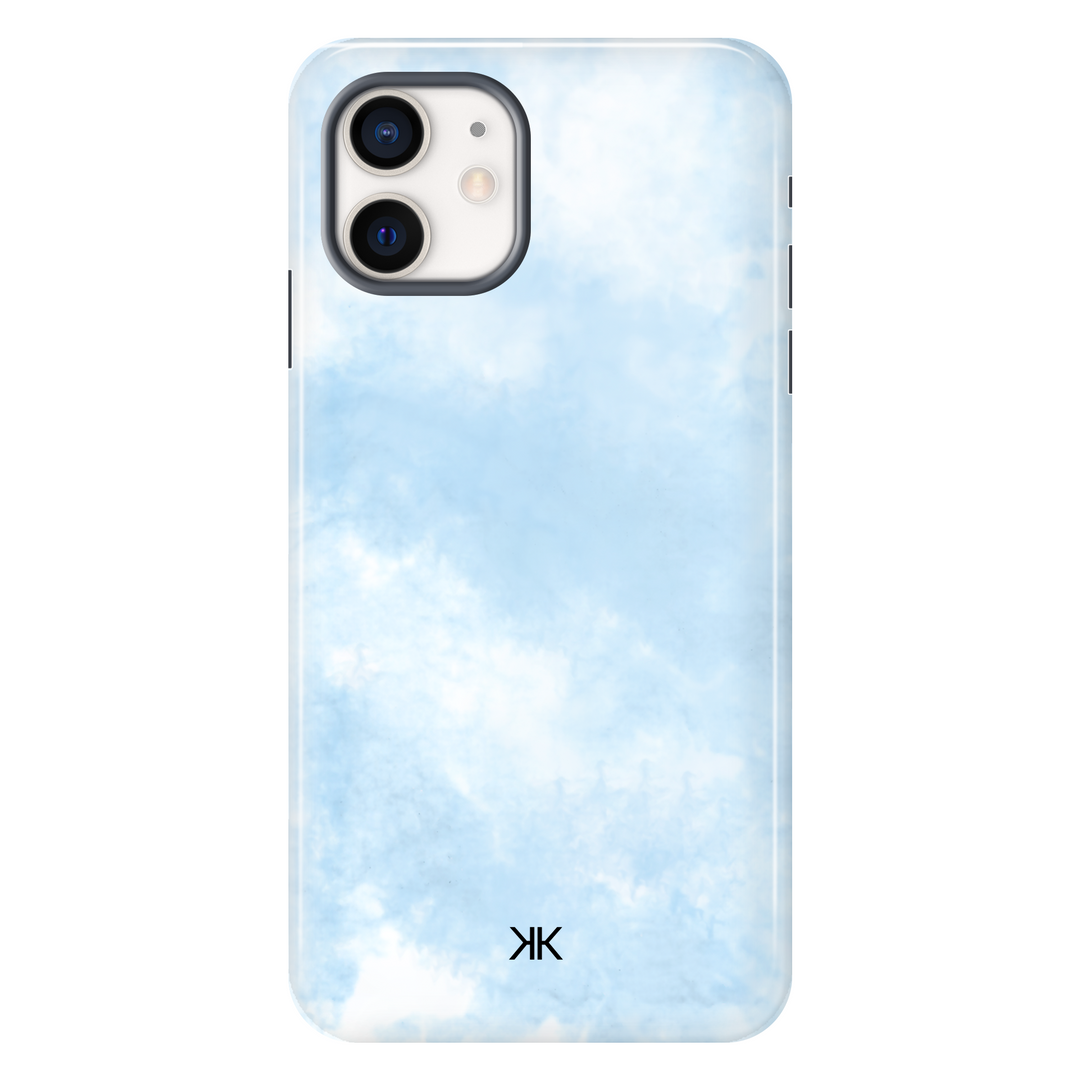 Pastel Blue Tie Dye Phone Case - Tough Case - iphone-12