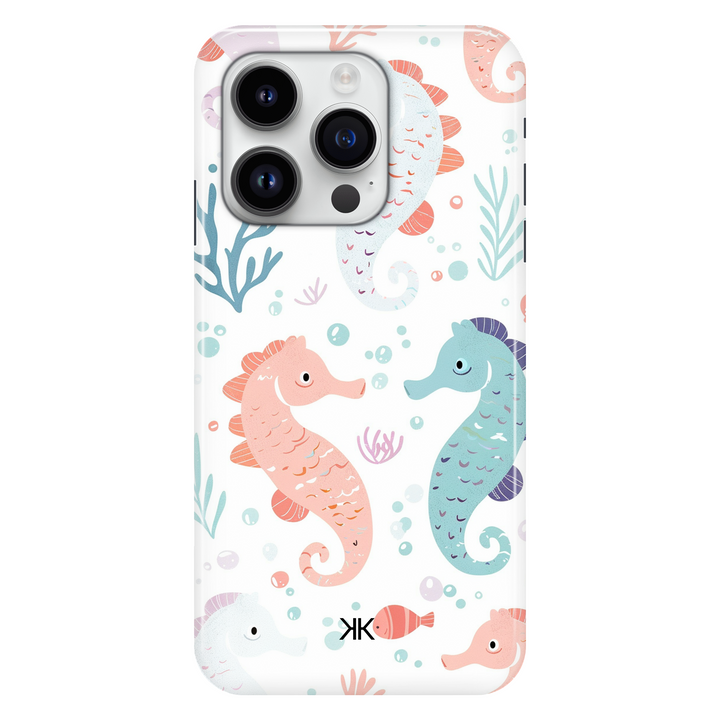 Seahorses phone case for iPhone 14 Pro