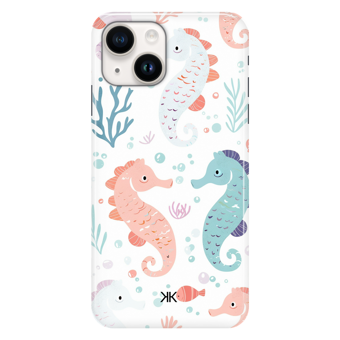 Seahorses phone case for iPhone 14
