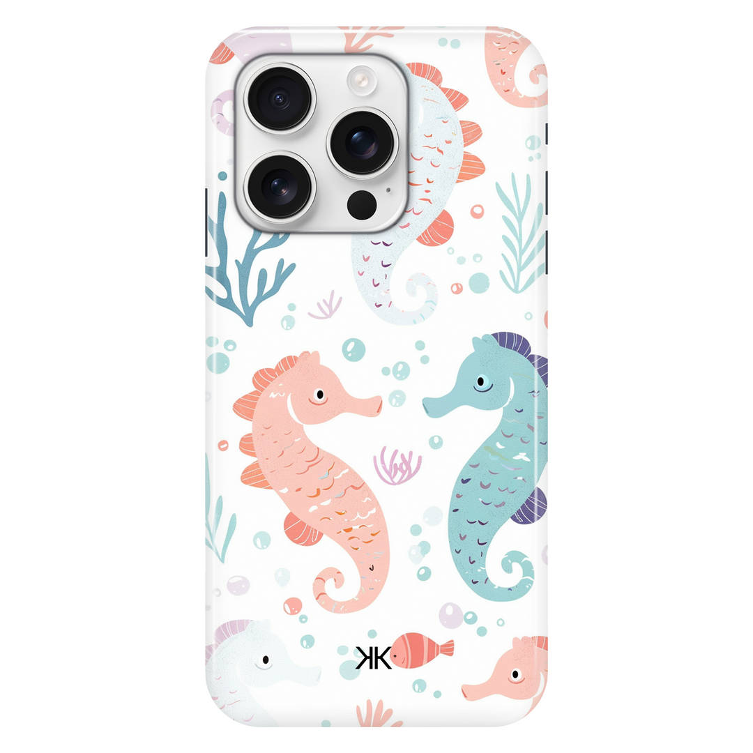 Seahorses phone case for iPhone 16 Pro