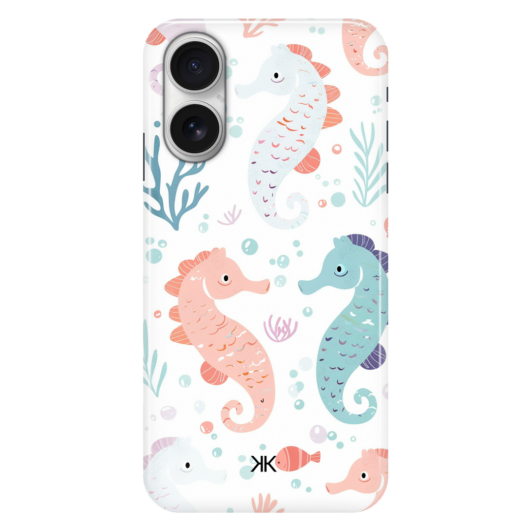 Seahorses phone case for iPhone 16