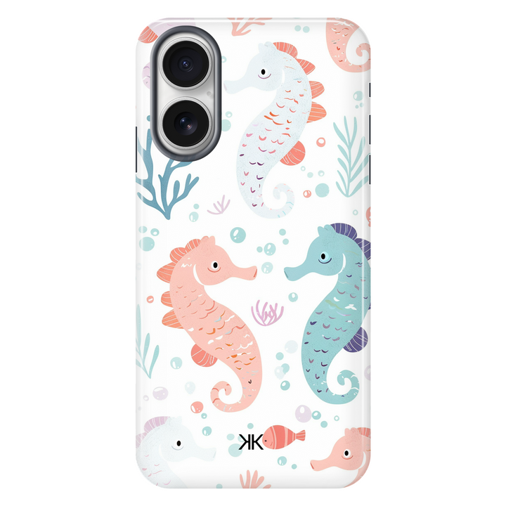 Seahorses tough phone case for iPhone 16