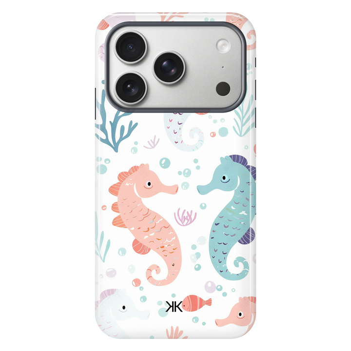 Seahorses tough phone case for iPhone 17 Pro