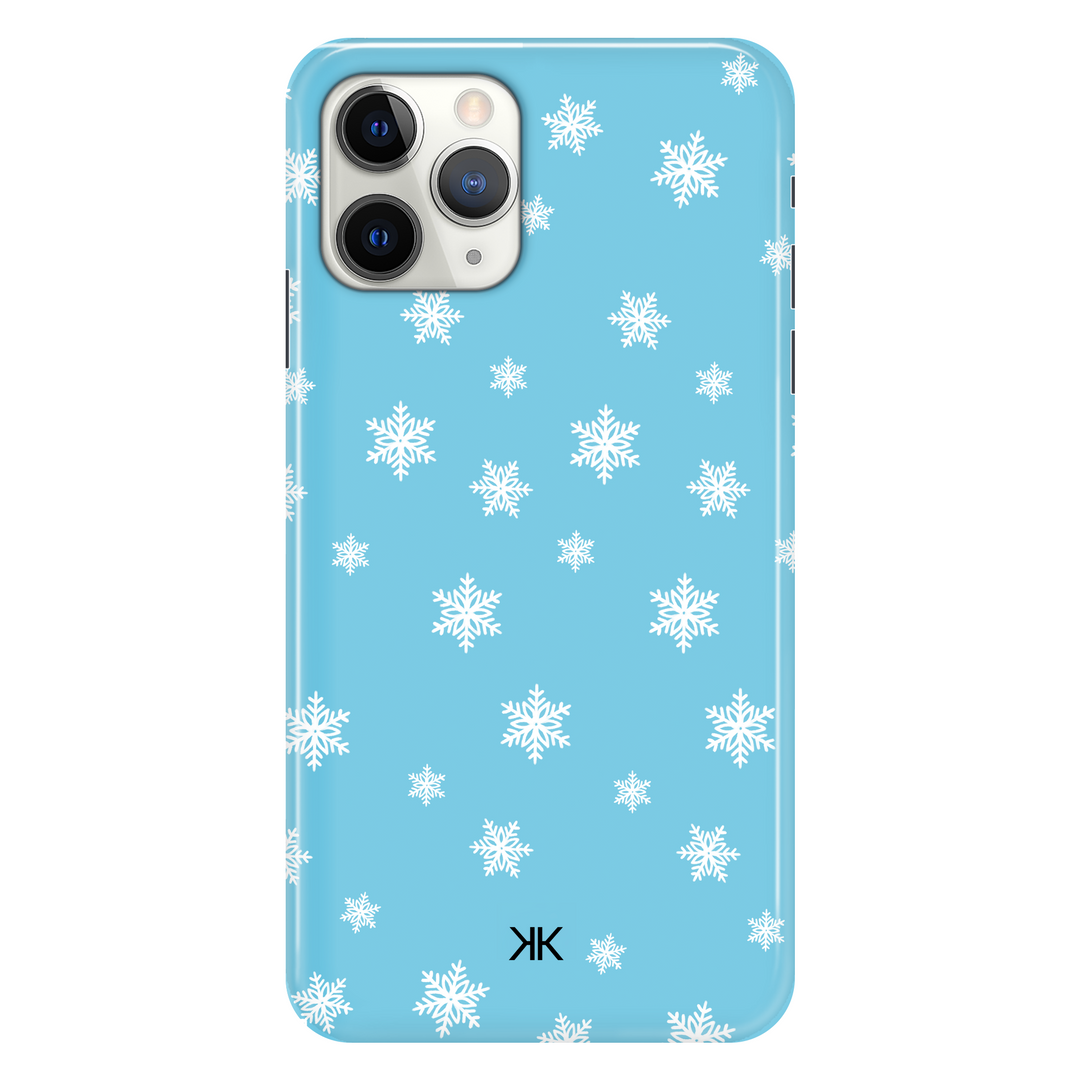 Blue Snowflake Christmas phone case for iPhone 11 Pro