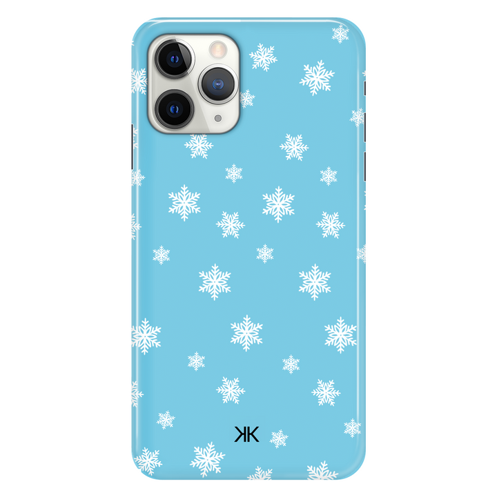 Blue Snowflake Christmas phone case for iPhone 11 Pro