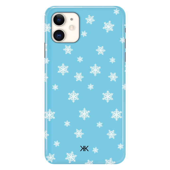 Blue Snowflake Christmas phone case for iPhone 11