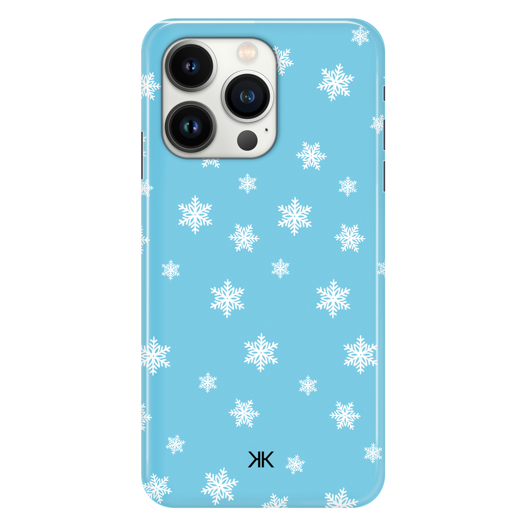 Blue Snowflake Christmas phone case for iPhone 13 Pro
