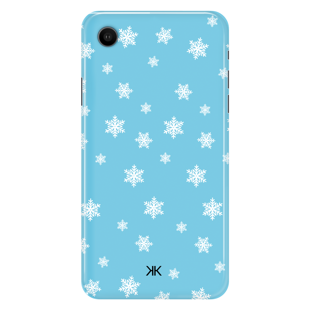 Blue Snowflake Christmas phone case for iPhone XR