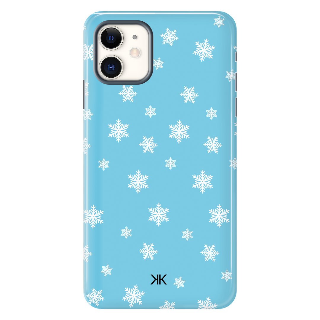 Blue Snowflake Christmas Phone Case - Tough Case - iphone-11