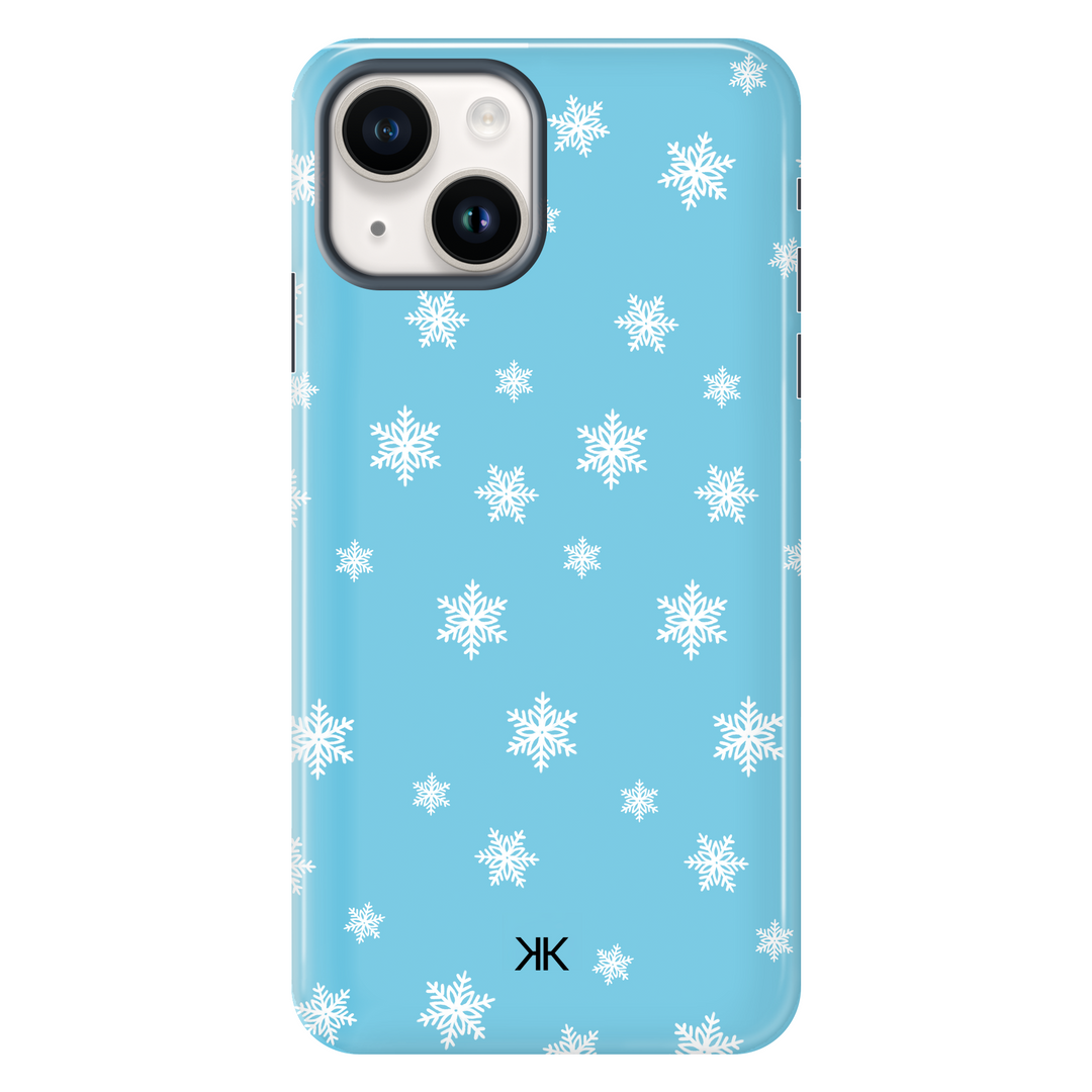 Blue Snowflake Christmas Phone Case - Tough Case - iphone-14
