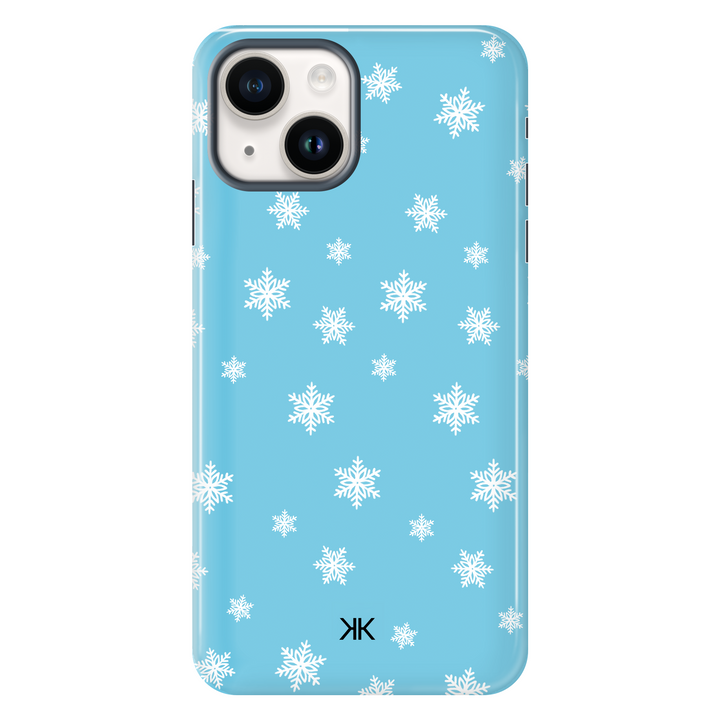 Blue Snowflake Christmas Phone Case - Tough Case - iphone-14